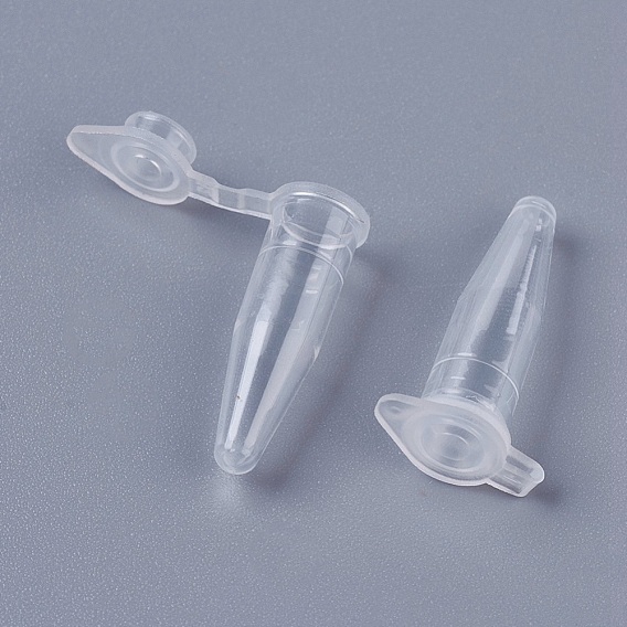 Transparent Disposable Plastic Centrifuge Tube, with Cap, Lab Supplies