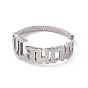 304 Stainless Steel Constellation Open Cuff Ring for Women