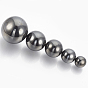 Magnetic Synthetic Hematite Beads, Gemstone Sphere, No Hole/Undrilled, Round