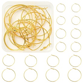 16шт 4 размер латунные серьги-кольца выводы, DIY материал для баскетбола обруча серьги жены