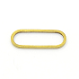 Brass Chain Links, Oval, 19x7x1mm