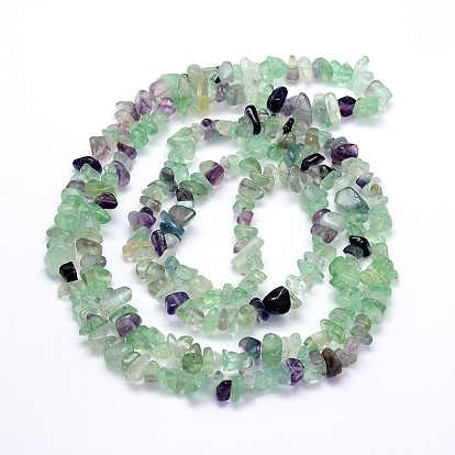 Natural Fluorite Beads Strands, Chips