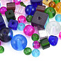 Glass Beads, Mixed Shapes, with Column Acrylic Bead Containers