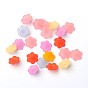 Transparent Acrylic Beads, Flower, Frosted, 11x4.5mm, Hole: 1mm, about 3800pcs/500g, the wholesale of PL561