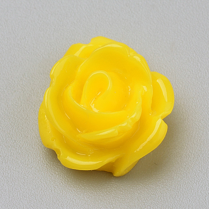 Resin Cabochons, Rose Flower