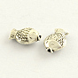 Tibetan Style Zinc Alloy Fish Beads, 12x8x4mm, Hole: 1mm, about 1136pcs/1000g