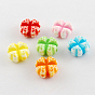 Acrylic Beads, Craft Style, Faceted, Clover, 11x11x6mm, Hole: 1mm, about 1100pcs/500g