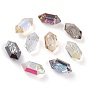 Colgantes de diamantes de imitación de vidrio en relieve, bicono, facetados