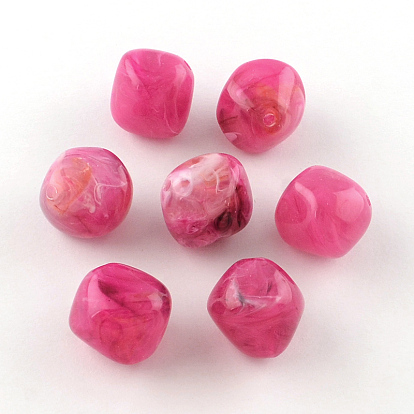 Bicone Imitation Gemstone Acrylic Beads, 18x19x17mm, Hole: 2mm, about 170pcs/500g