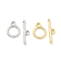 Brass Toggle Clasps, Cadmium Free & Lead Free, Ring