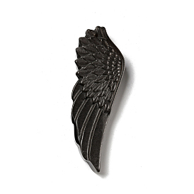 Gros pendentifs en obsidienne ruban naturel, ailes