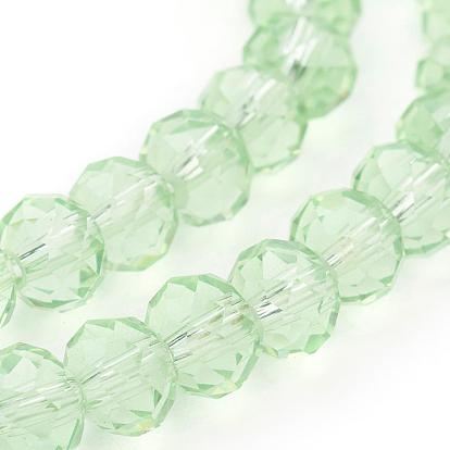 Perles de verre rondelles facettées faites à la main, pour bricolage