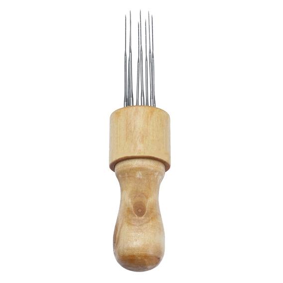 8 aiguilles à feutrer stylo à aiguille, Outil d'aiguilles à poinçonner en feutre de laine, avec manche en bois