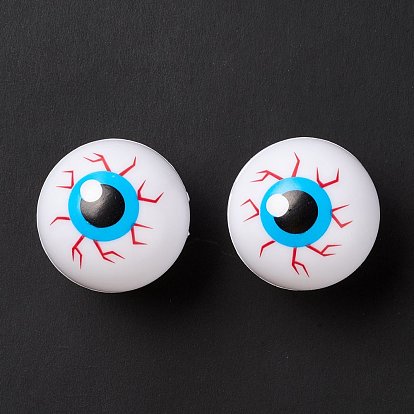Globos oculares artificiales de plástico, pelotas inflables de halloween, para el favor de la fiesta, accesorios de miedo, accesorios de juguete, rondo