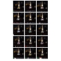 Colgantes de botellas de perfume de vidrio vacío con tapa de madera, botella difusora de aceite esencial de fragancia de aromaterapia, decoración colgante de coche