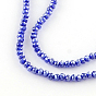 Faceted Rondelle Glass Beads Strands, Pearl Luster Plated, Crystal Suncatcher, for DIY Crafting