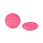 Acrylic Sewing Buttons, Plastic Shirt Buttons for Costume Design, 2-Hole, Dyed, Flat Round