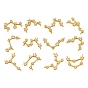12 pcs 12 colgantes de circonita cúbica transparente micro de latón estilo, larga duración plateado, real 18 k chapado en oro, constelaciones