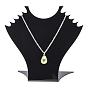 Stereoscopic Organic Glass Necklace Displays, Necklace Bust Display Stand, 150x165x57mm
