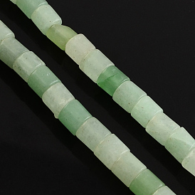 Aventurine vert brins pierre de perles naturelles, colonne, 6x6mm, Trou: 1mm, Environ 66 pcs/chapelet, 15.7 pouce