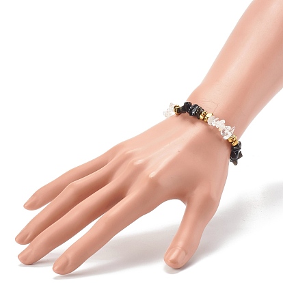 Natural Mixed Gemstone Chip Bead Stretch Bracelets