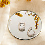 Серьги-кольца shegrace 925 из стерлингового серебра, текстурированный овал
