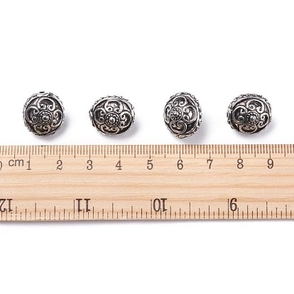 Rondes plat perles acryliques anciennes, 15x14x11.5mm, trou: 2 mm, environ 502 pcs / 500 g