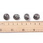 Flat Round Antique Acrylic Beads, 15x14x11.5mm, Hole: 2mm, about 502pcs/500g