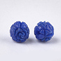 Synthetic Coral Beads, Dyed, Floral