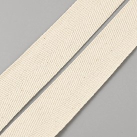 Flat Polycotton Twill Tape Ribbon, Herringbone Ribbon