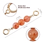 Bag Extension Chain, with ABS Plastic Beads and Light Gold Alloy Spring Gate Rings, for Bag Replacement Accessories