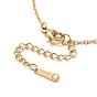 Placage ionique (ip) 304 collier pendentif étoile porte-bonheur en acier inoxydable pour femme