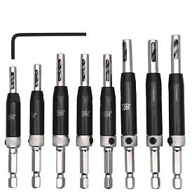 Woodworking Tools Sets, Including Wood Plug Cutter Drill Bits, Hexagon Wrench