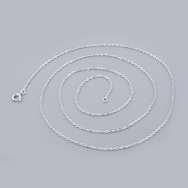 Латунные кабельные цепи ожерелья, 1.5x2 мм