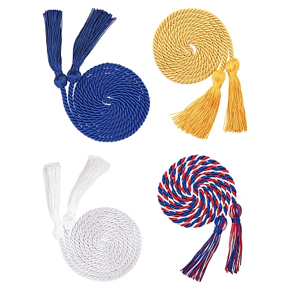Polyester Graduation Honor Rope, with Tassel Pendant Decoration for Graduation Students