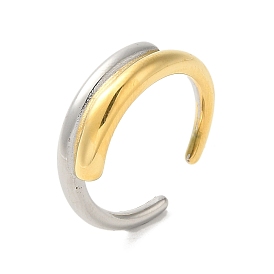 304 Stainless Steel Cuff Double Layered Rings