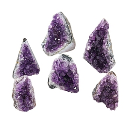 Natural Druzy Amethyst Clusters Display Decorations, Raw Geode Stone Home Decoration, Nuggets