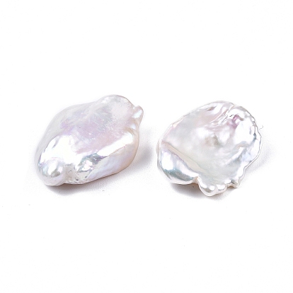 Perlas de perlas naturales keshi, perlas de agua dulce, perlas barrocas, sin agujero / sin perforar, pepitas