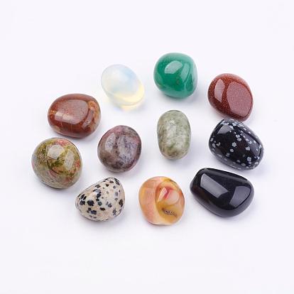 Natural & Synthetic Gemstone Beads, Tumbled Stone, No Hole/Undrilled, Nuggets