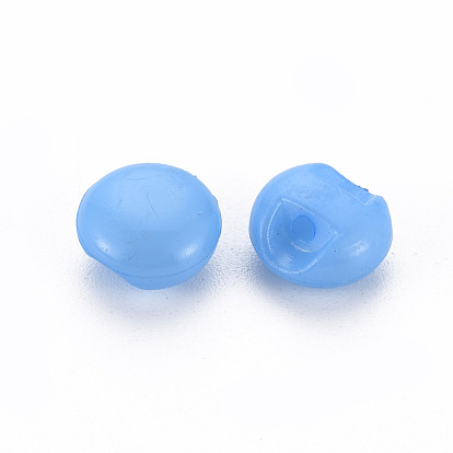 1-Hole Resin Buttons, Round
