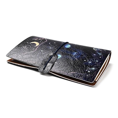 Cat Theme PU Imitation Leather Notebooks, Travel Journals, with Paper Booklet & PVC Pocket