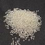 Transparent Glass Round Seed Beads, Grade A, Silver Lined