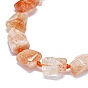 Natural Sunstone Beads Strands, Nuggets