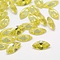 Cubic Zirconia Pointed Back Cabochons, Grade A, Faceted, Horse Eye