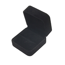 Square Velvet Ring Storage Boxes, Jewerly Gift Case for Ring