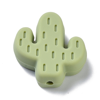 Silicone Focal Beads, Chewing Beads For Teethers, Cactus