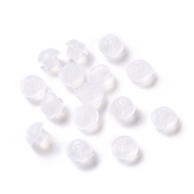 Eco-friendly PVC Earring Pads, Clip Earring Cushions, for Clip-on Earrings, Mushroom