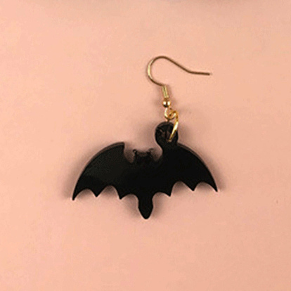 DIY Bat Pendants Silicone Molds, Resin Casting Molds, For UV Resin, Epoxy Resin Jewelry Making, Halloween Theme