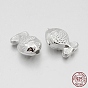 925 Sterling Silver Fish Beads