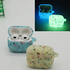Luminous Silicone Wireless Earbud Carrying Case, Glow in the Dark Earphone Storage Pouch